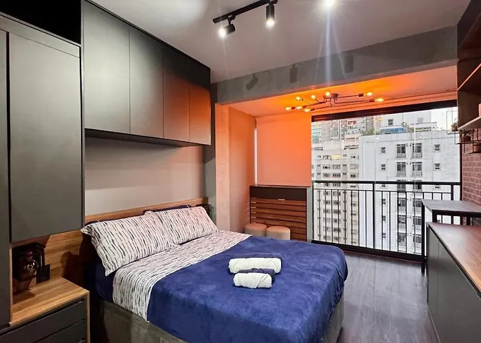 Studio Com Ampla Vista, Pq Augusta, 11 Andar, Metro